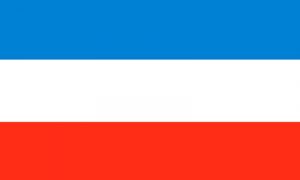 Fahne für Sprachauswahl, Jugoslawisch, Aupair Agentur Wagner, Hamm, Deutschland.